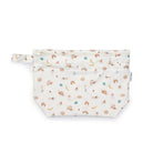 Wet dry bag with french breakfast pattern on a white background