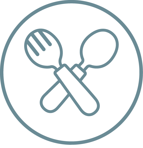 Icon of crossed utensils
