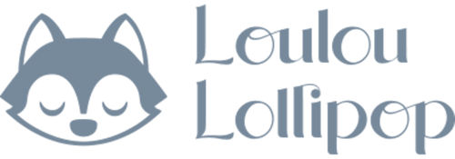 Logo of Loulou Lollipop with a fox face on a green background